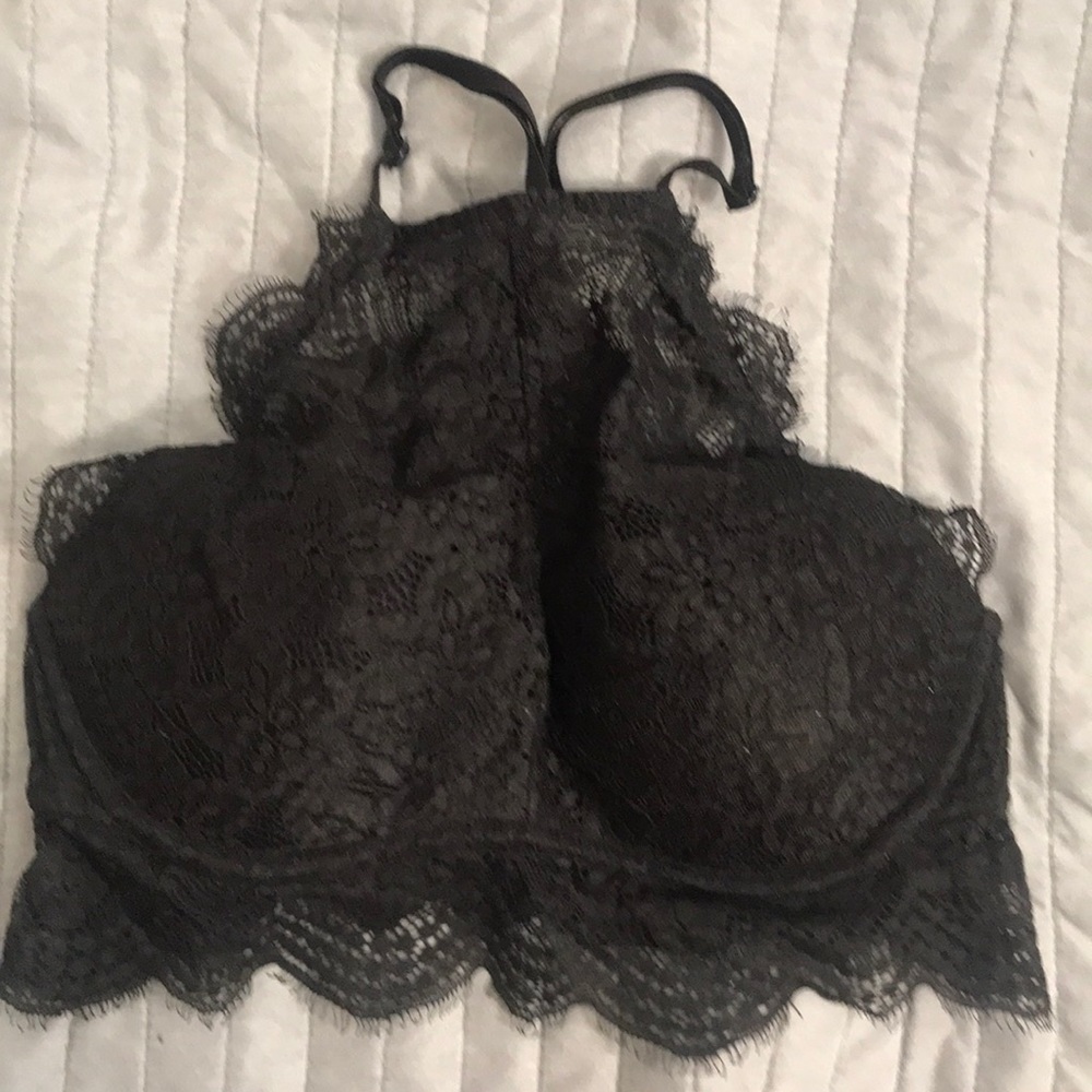 Victoria secret pink high neck long line bra